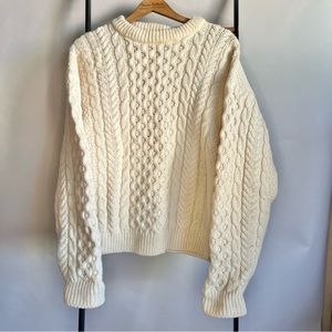 LL Bean Vintage Wool Fisherman's Sweater